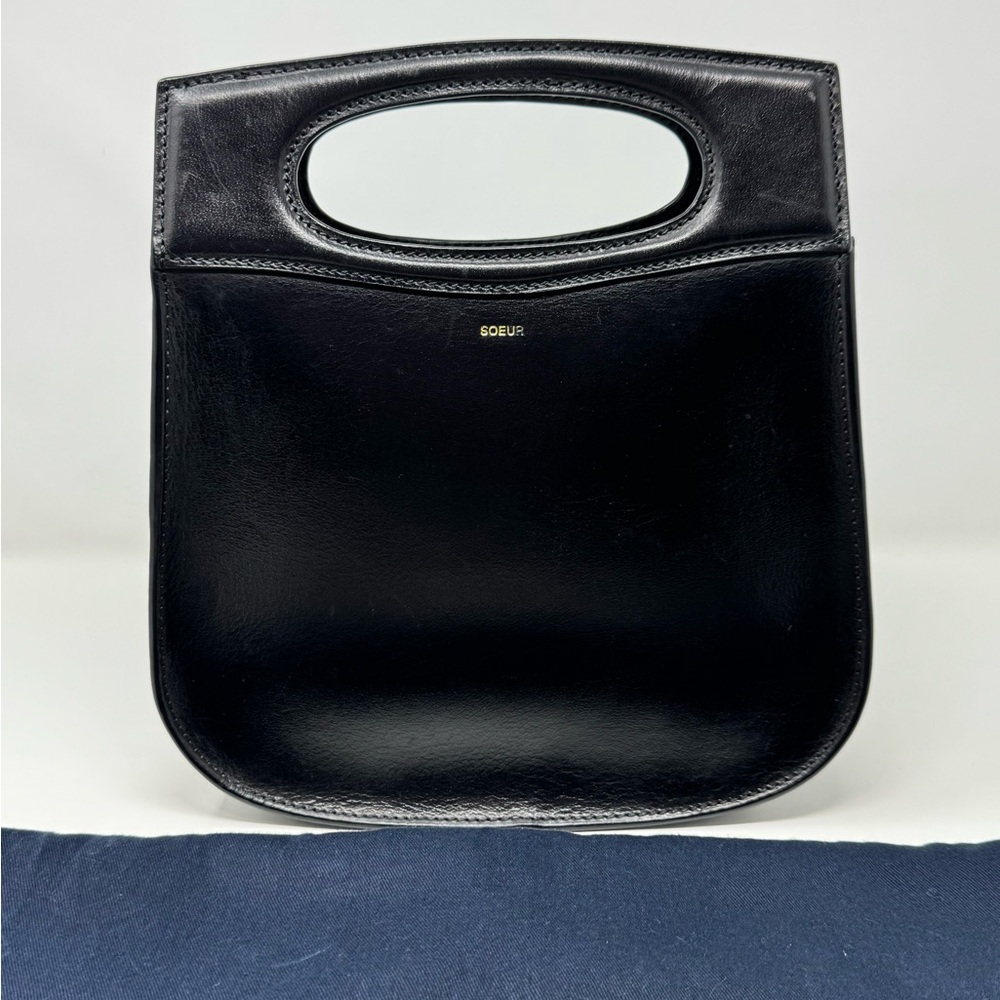 Soeur Cheri Bag in black leather
